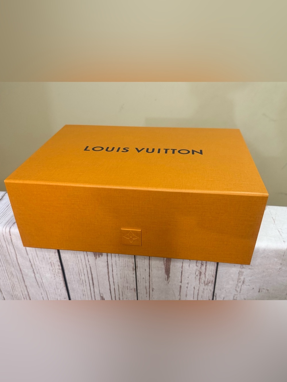 Louis Vuitton Vibrant Orange Logo Gift Box